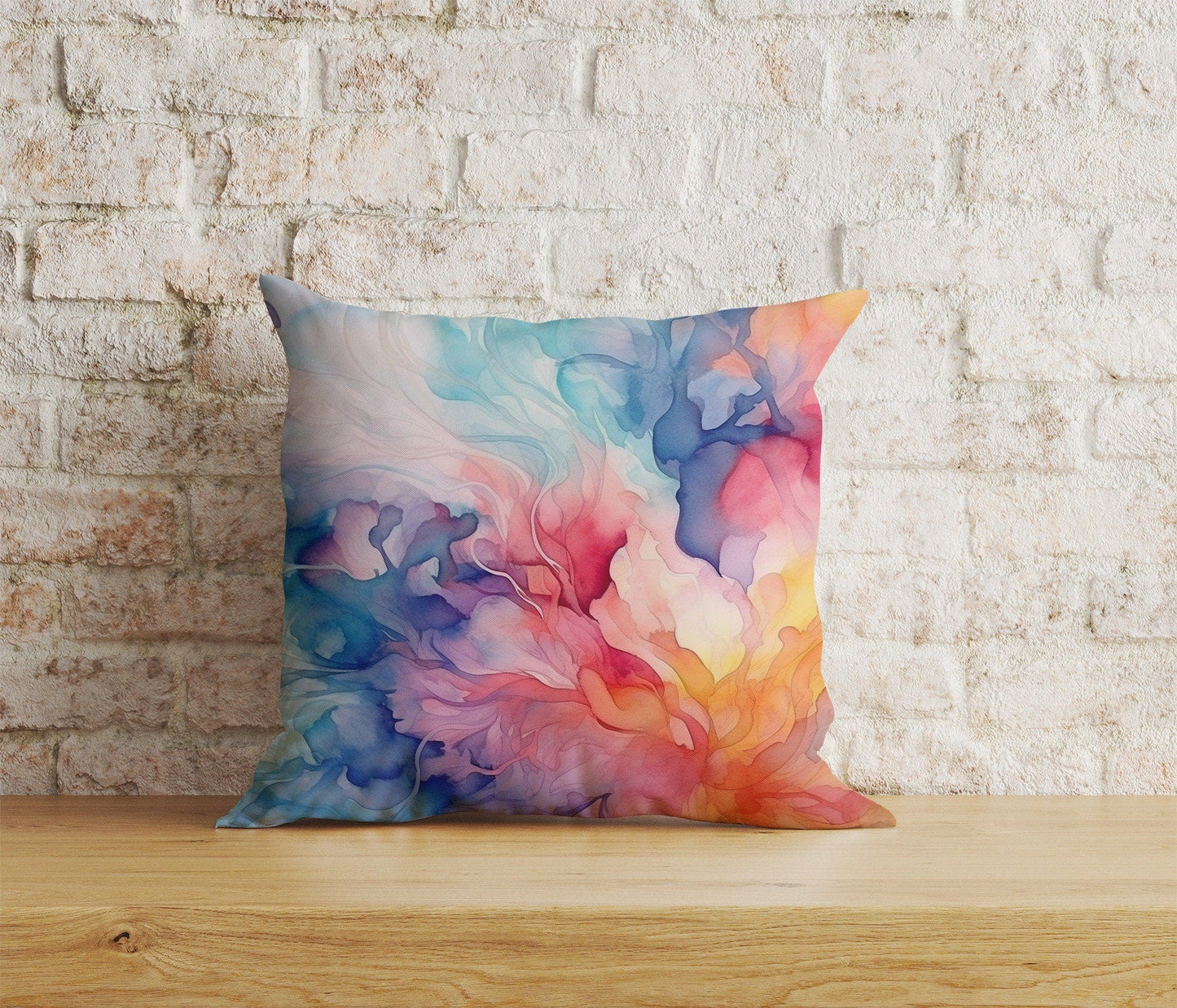 Onay Home Textile 2 / 12 x 12 inch (30 x 30 cm) Double Side Abstract Colorful Cushion Cover Living Room Pillow Cover