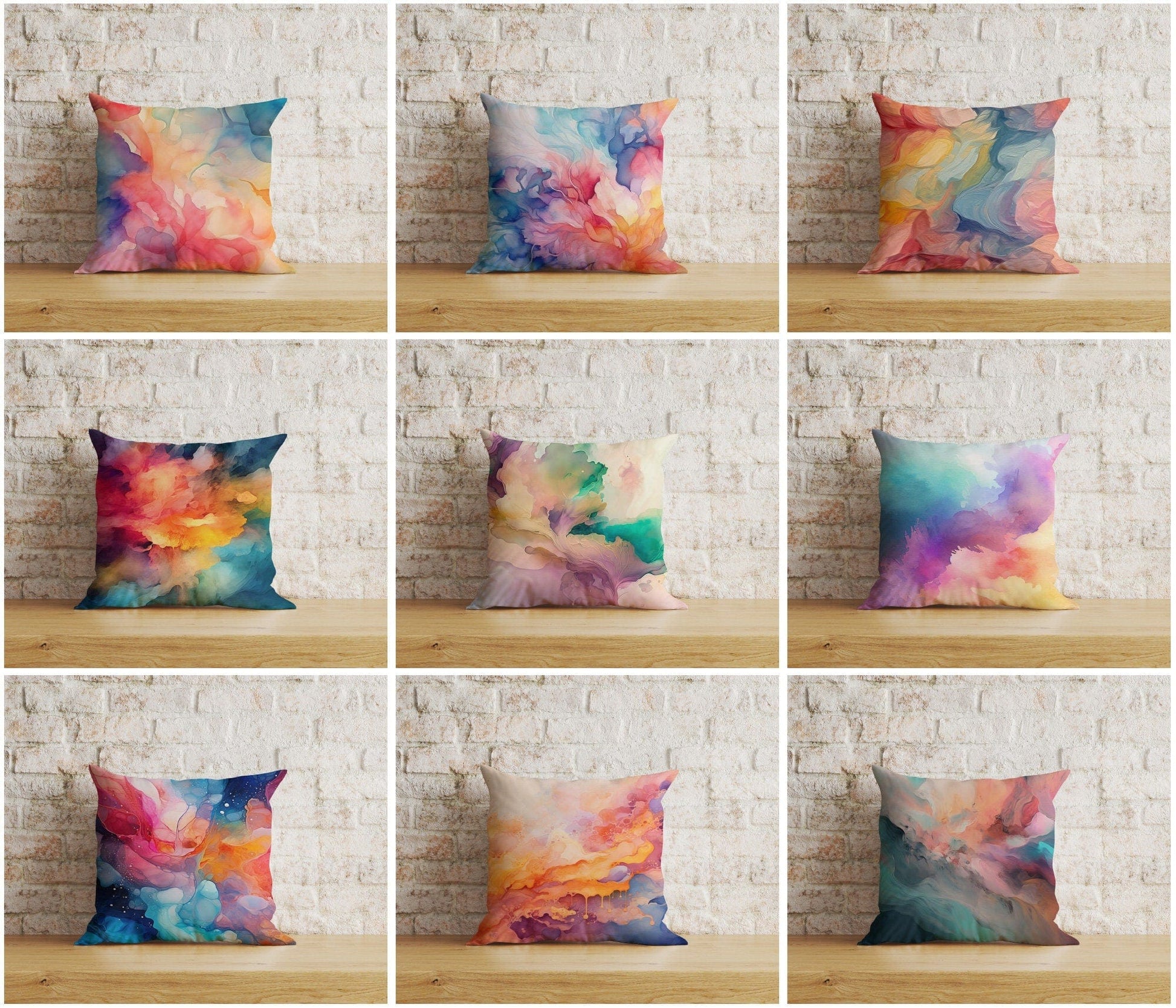 Onay Home Textile Abstract Colorful Cushion Cover Living Room Pillow Cover