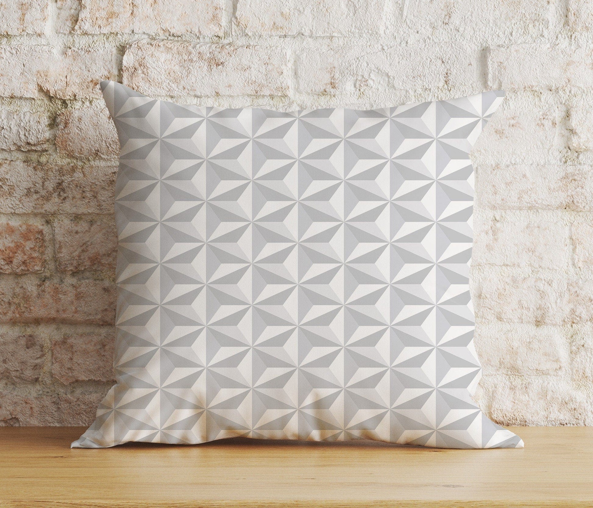 Onay 6 / 12 x 12 inch (30 x 30 cm) Double Side Abstract Gray Cushion Cover Retro Silver Pillow Cover