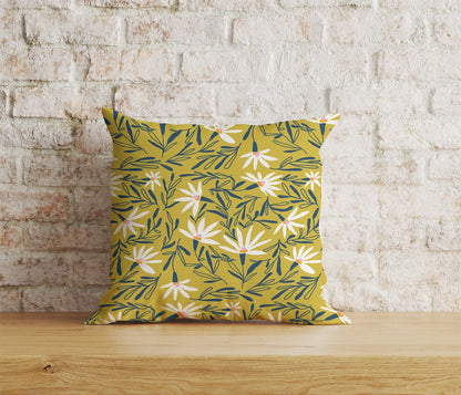 Onay Home Textile Cushion Covers 8 / 12 x 12 inch (30 x 30 cm) Double Side Abstract Multicoloured Flowers Cushion Cover Scandinavian
