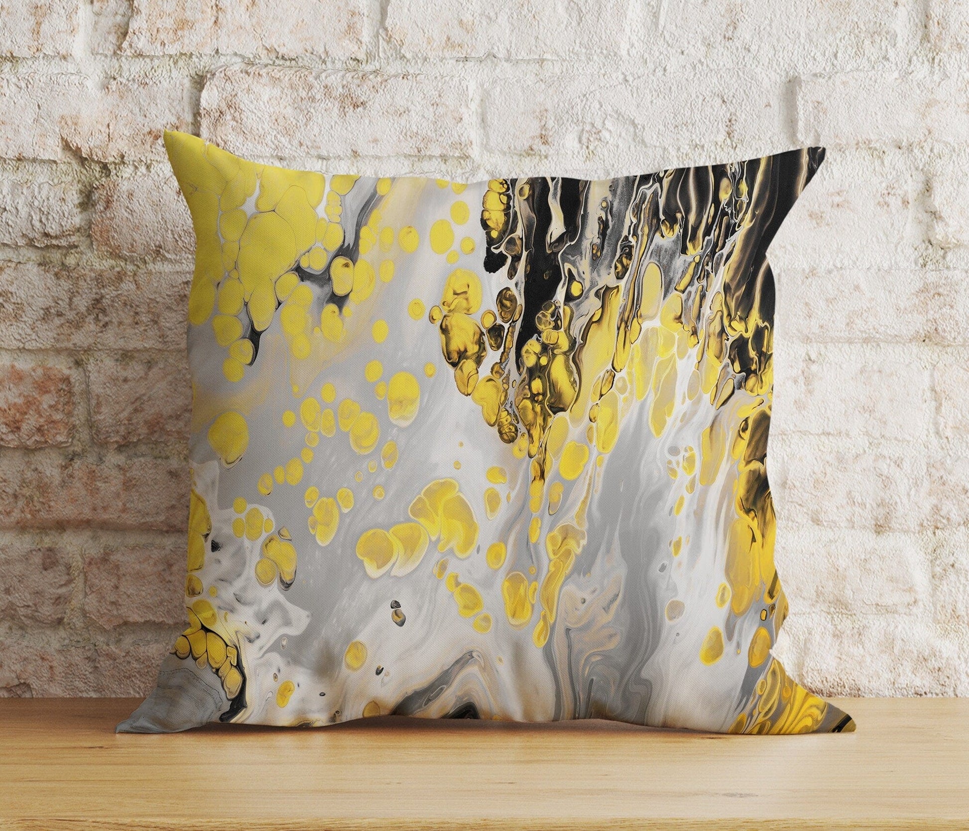 Onay Abstract Paint Effect Cushion Cover Brushed Stroke Pillow Cover