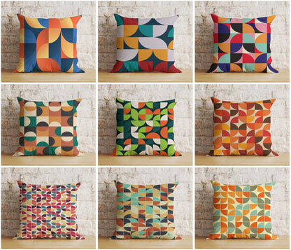 Onay Abstract Retro Cushion Cover Mid Century Modern Pillow Covers