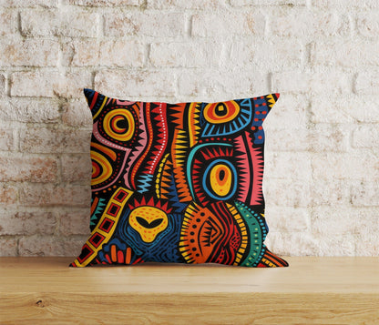 Onay Home Textile 6 / 12 x 12 inch (30 x 30 cm) Double Side African Tribal Art Cushion Cover African Style Pillow Cover