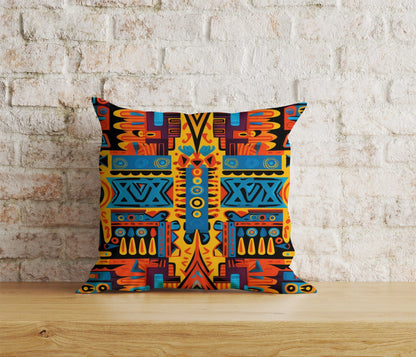 Onay Home Textile 5 / 12 x 12 inch (30 x 30 cm) Double Side African Tribal Art Cushion Cover African Style Pillow Cover
