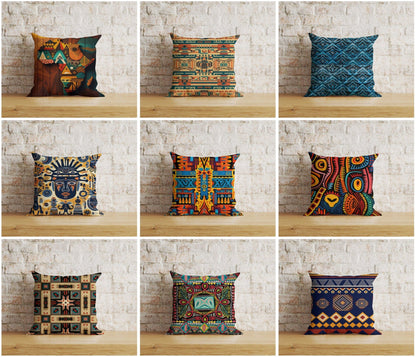 Onay Home Textile African Tribal Art Cushion Cover African Style Pillow Cover