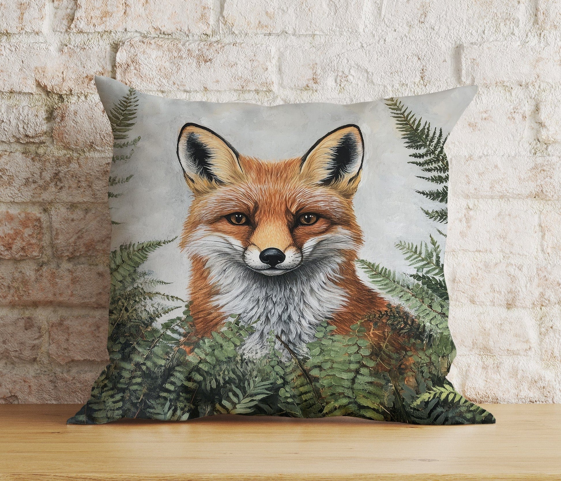 Onay Cushion Covers Autumn Fox in Fall Leaves Cushion Covers