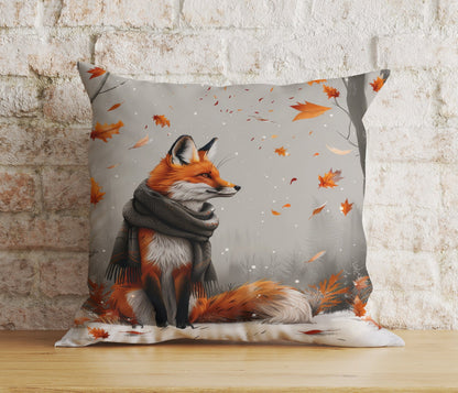 Onay Cushion Covers Autumn Fox in Fall Leaves Cushion Covers