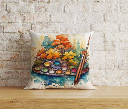 Onay Cushion Covers 7 / 12 x 12 inch (30 x 30 cm) Double Side Autumn Zen Garden Watercolor Garden Cushion Cover