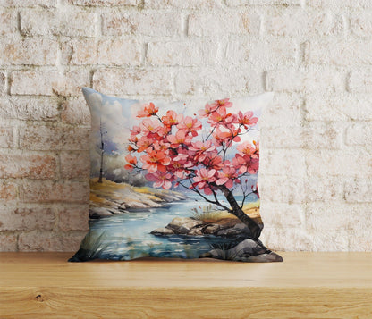Onay Cushion Covers 2 / 12 x 12 inch (30 x 30 cm) Double Side Autumn Zen Garden Watercolor Garden Cushion Cover