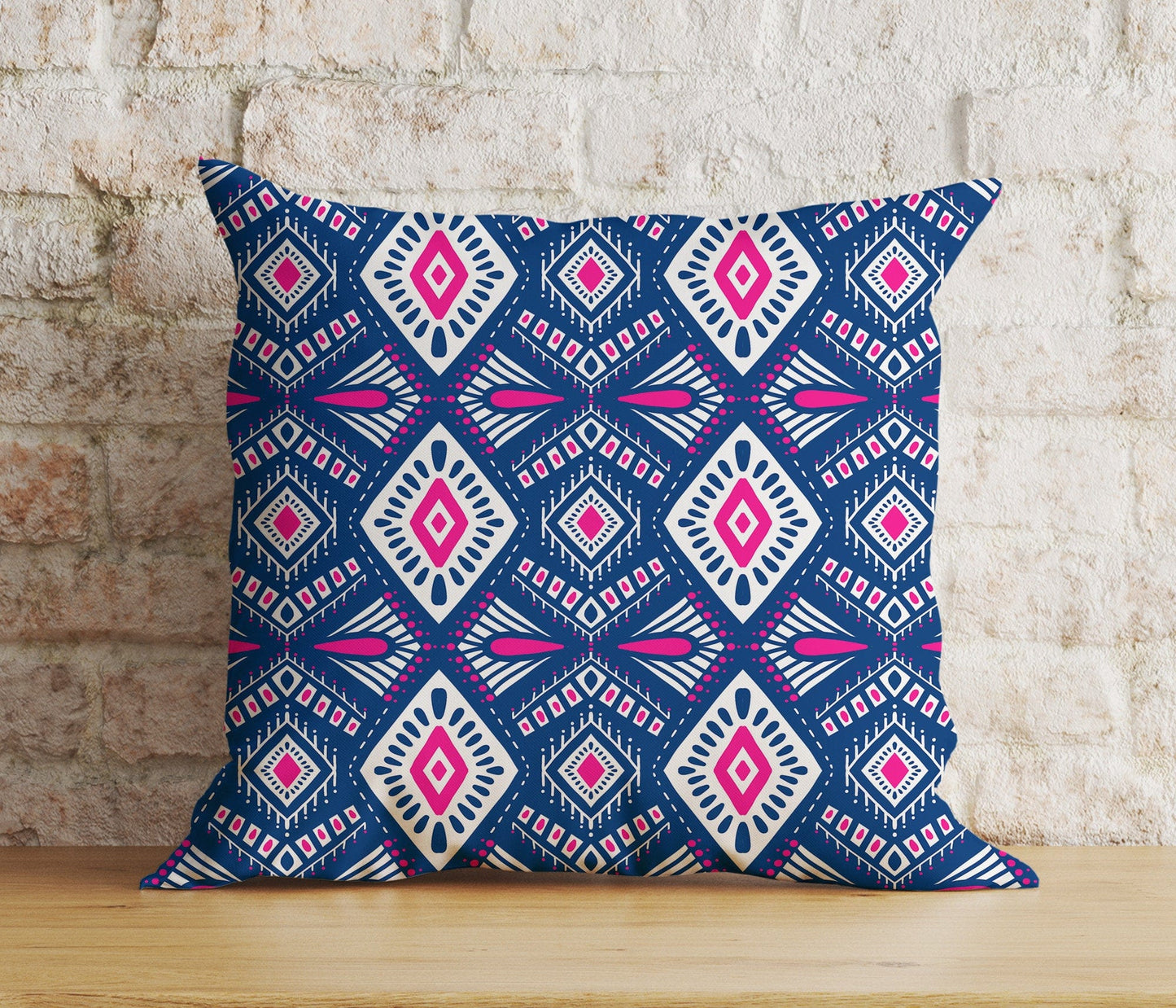 Onay 9 / 12 x 12 inch (30 x 30 cm) Double Side Aztec Kilim Cushion Cover Ethnic Southwestern Bedroom Throw Pillow Cover