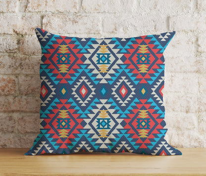 Onay 8 / 12 x 12 inch (30 x 30 cm) Double Side Aztec Kilim Cushion Cover Ethnic Southwestern Bedroom Throw Pillow Cover