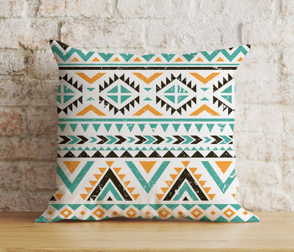 Onay 3 / 12 x 12 inch (30 x 30 cm) Double Side Aztec Kilim Cushion Cover Ethnic Southwestern Bedroom Throw Pillow Cover