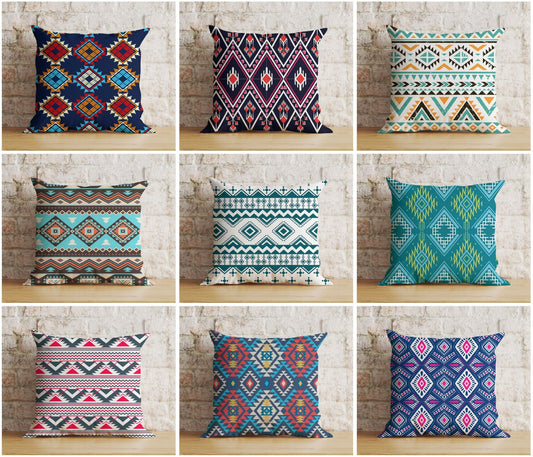 Onay Aztec Kilim Cushion Cover Ethnic Southwestern Bedroom Throw Pillow Cover