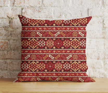 Onay 7 / 12 x 12 inch (30 x 30 cm) Double Side Aztec Southwestern Cushion Cover Traditional Turkish Kilim Pillow Cover