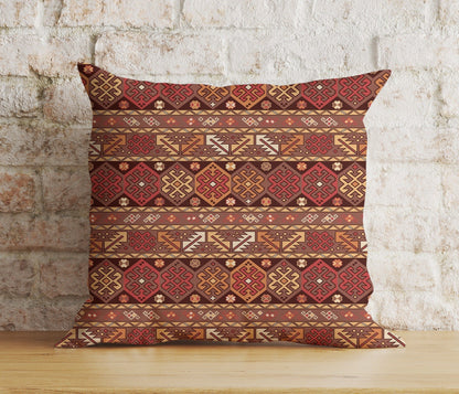Onay 6 / 12 x 12 inch (30 x 30 cm) Double Side Aztec Southwestern Cushion Cover Traditional Turkish Kilim Pillow Cover
