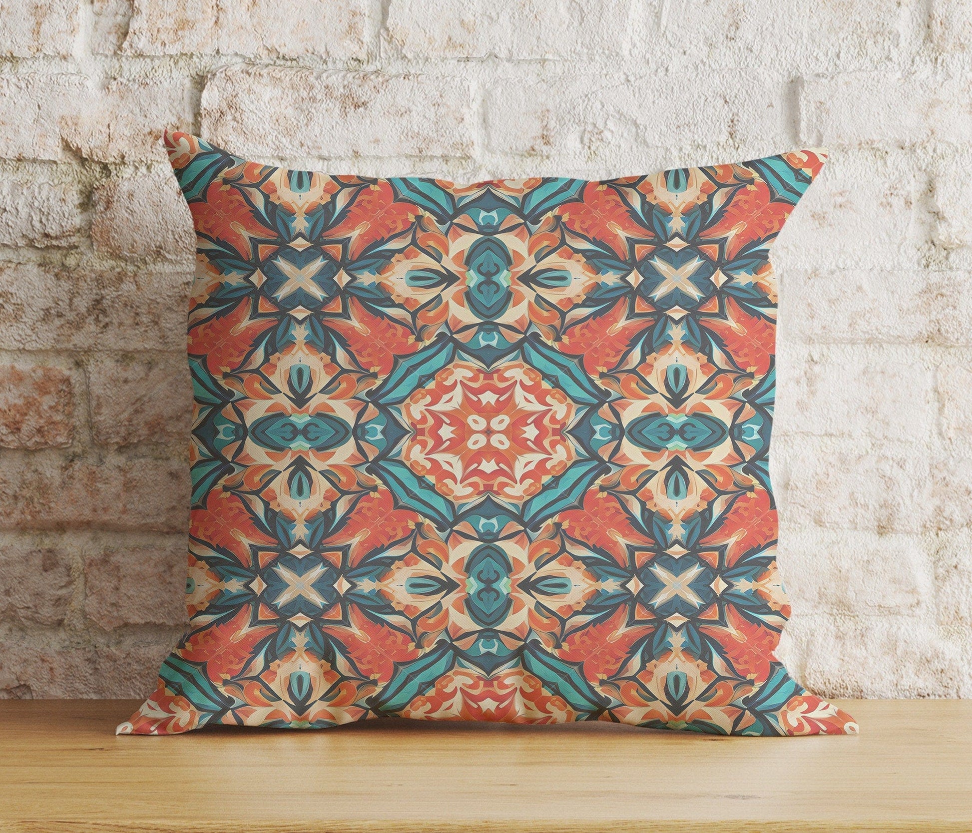 Onay 9 / 12 x 12 inch (30 x 30 cm) Double Side Aztec Southwestern Cushion Cover Turkish Kilim Euro Shams Pillow Cover
