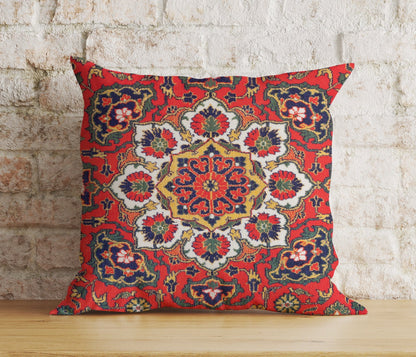 Onay 8 / 12 x 12 inch (30 x 30 cm) Double Side Aztec Southwestern Cushion Cover Turkish Kilim Euro Shams Pillow Cover
