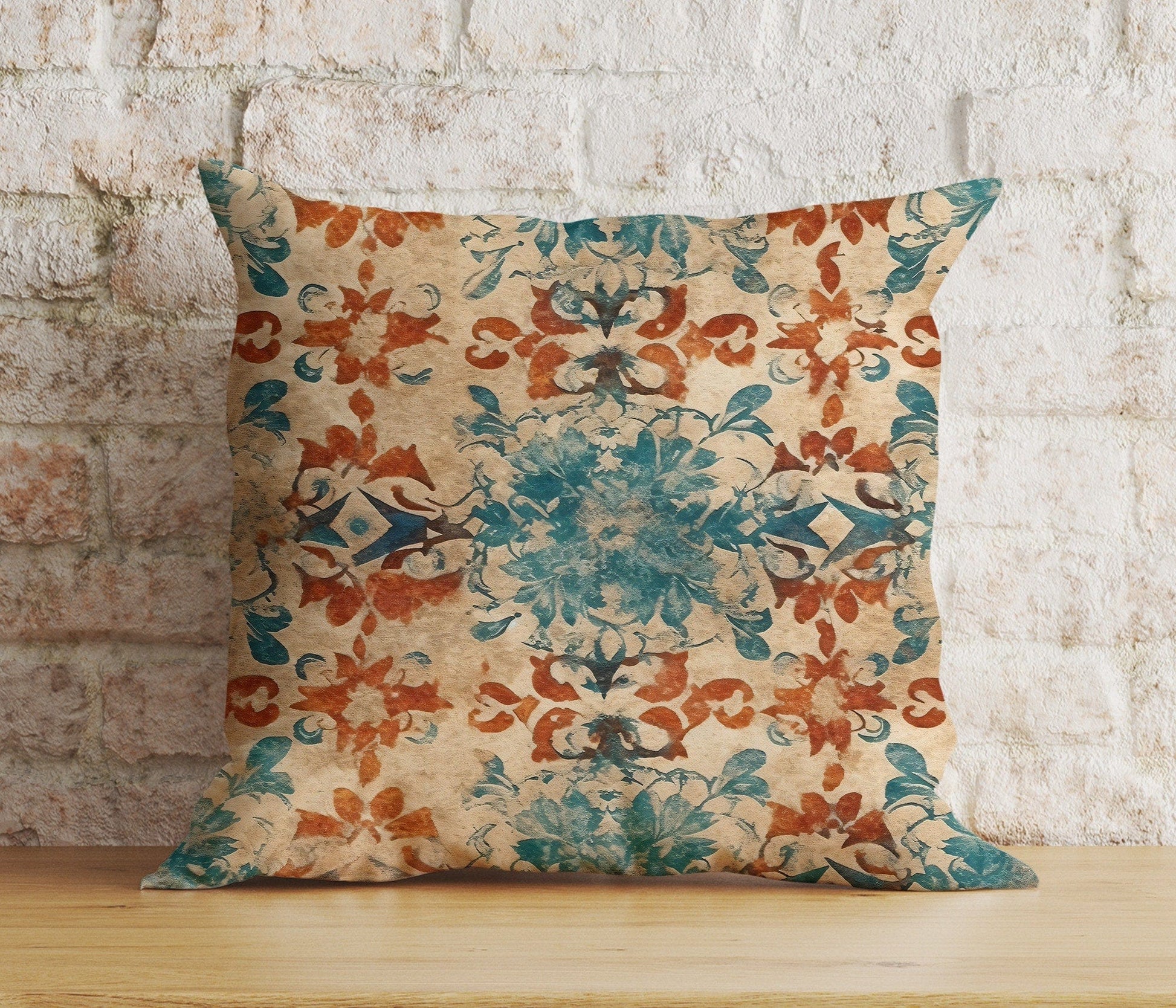 Onay 5 / 12 x 12 inch (30 x 30 cm) Double Side Aztec Southwestern Cushion Cover Turkish Kilim Euro Shams Pillow Cover