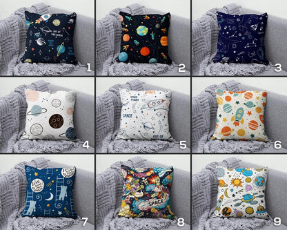 Onay Baby Kids Space Planet Astronaut Decor Cushion Cover