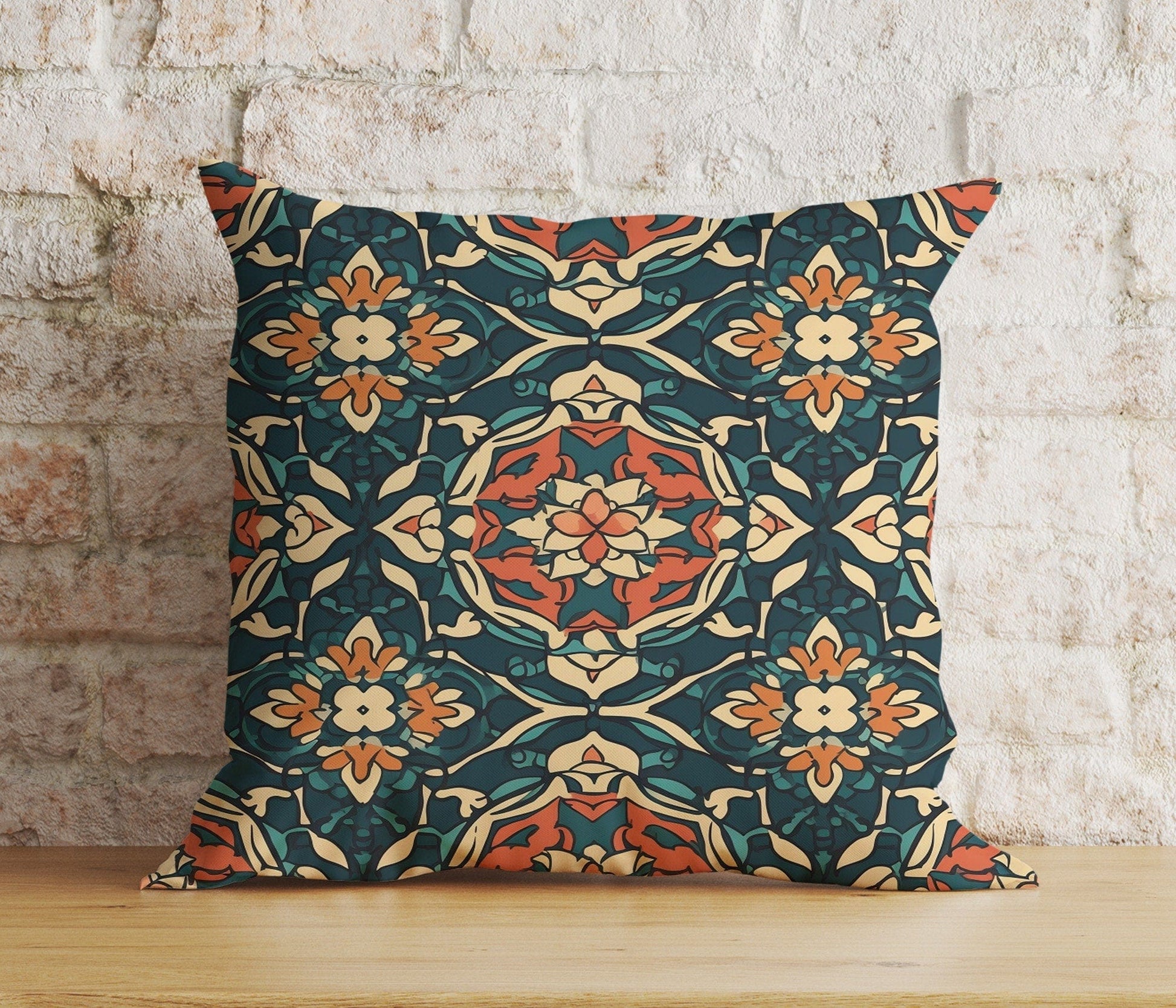Onay 9 / 12 x 12 inch (30 x 30 cm) Double Side Black Floral Cushion Cover Dark Floral Bedroom Throw Pillow Cover