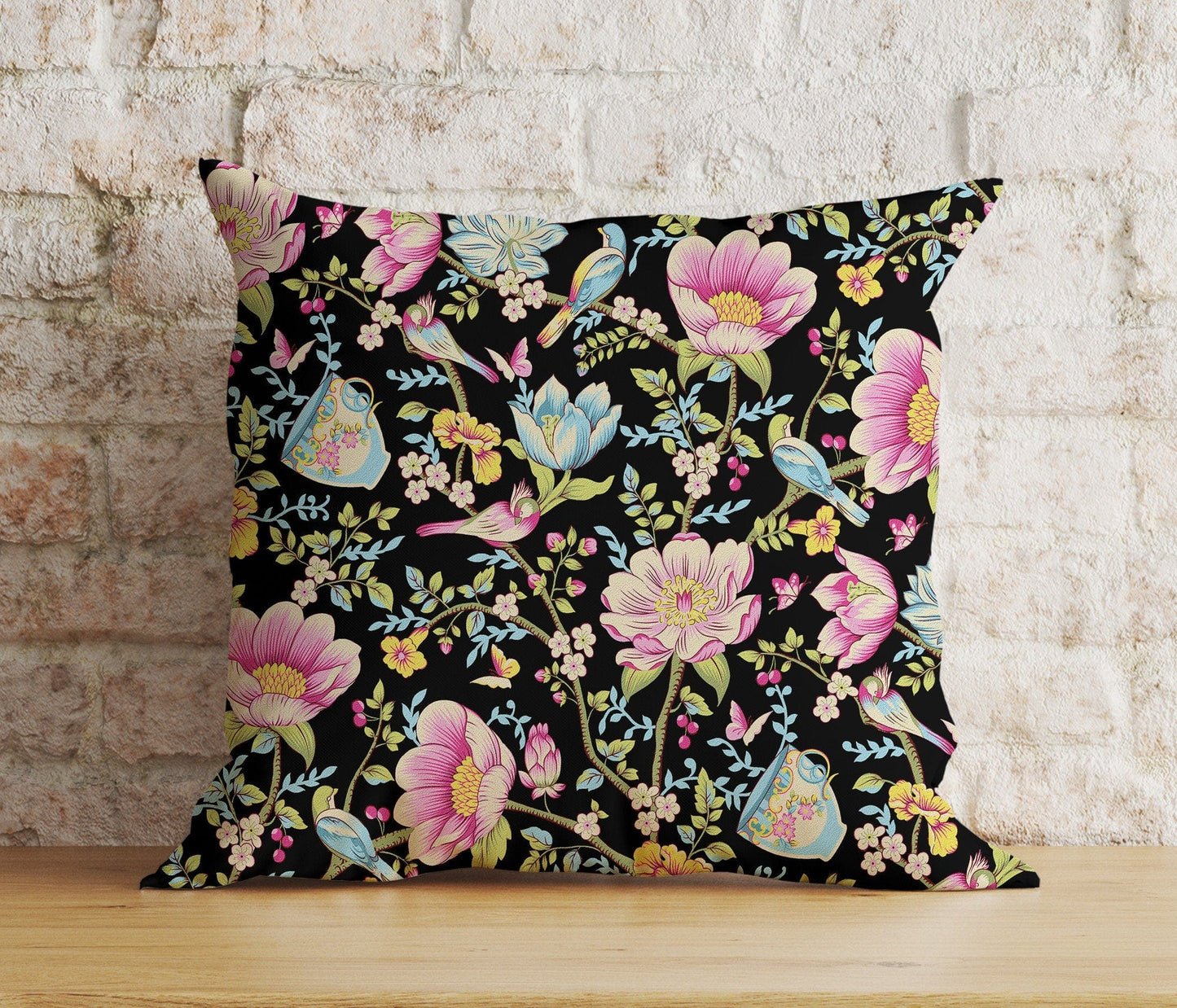 Onay 9 / 12 x 12 inch (30 x 30 cm) Double Side Blossom Cushion Cover Spring Floral Living Room Pillow Cover