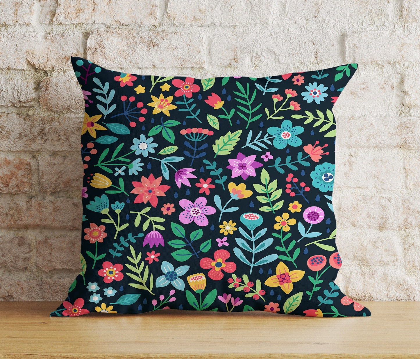 Onay 5 / 12 x 12 inch (30 x 30 cm) Double Side Blossom Cushion Cover Spring Floral Living Room Pillow Cover