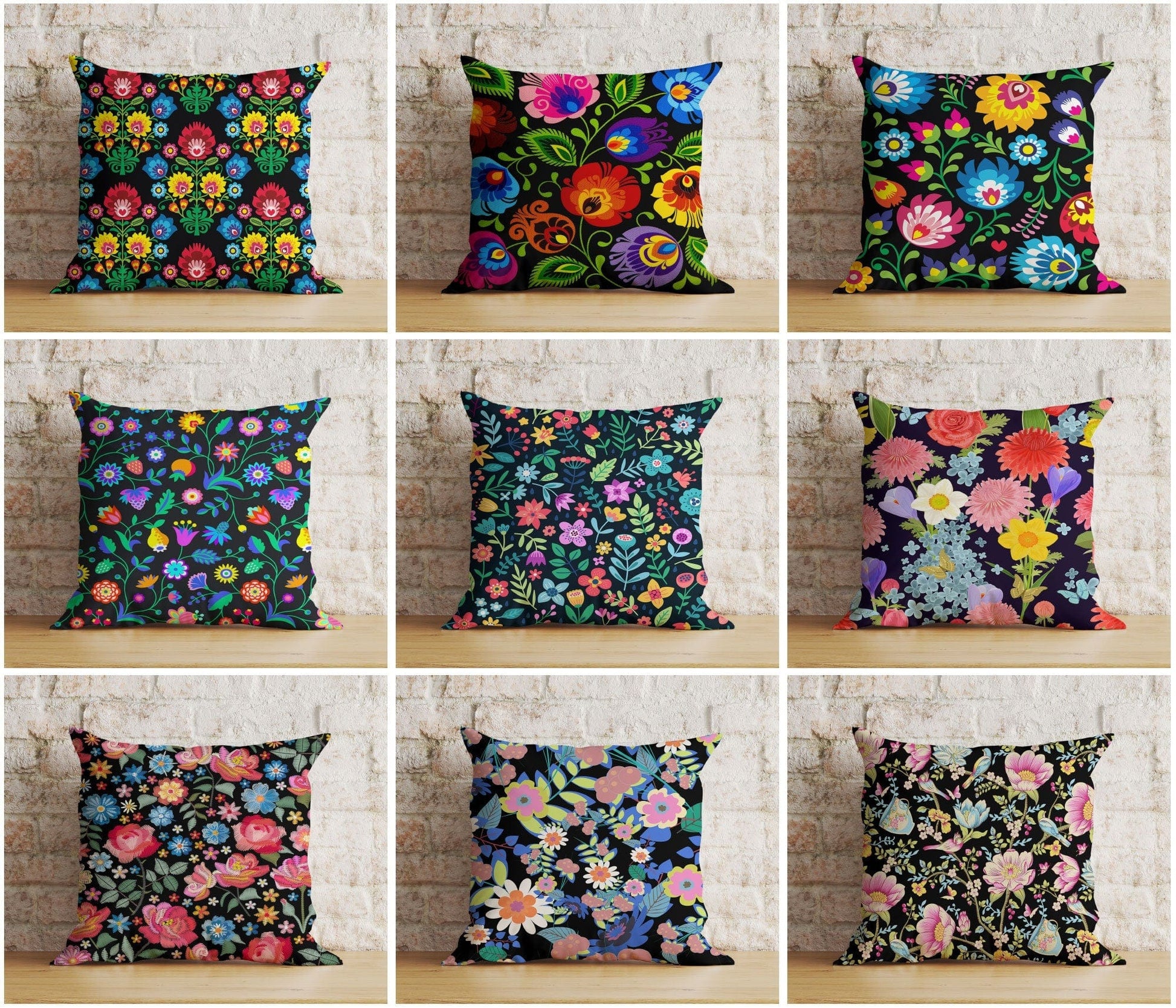 Onay Blossom Cushion Cover Spring Floral Living Room Pillow Cover