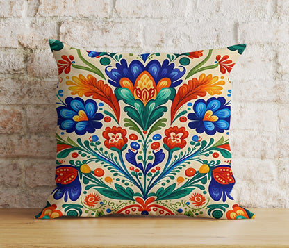 Onay 1 / 12 x 12 inch (30 x 30 cm) Double Side Blossom Floral Cushion Cover Colorful Flower Modern Euro Pillow Cover