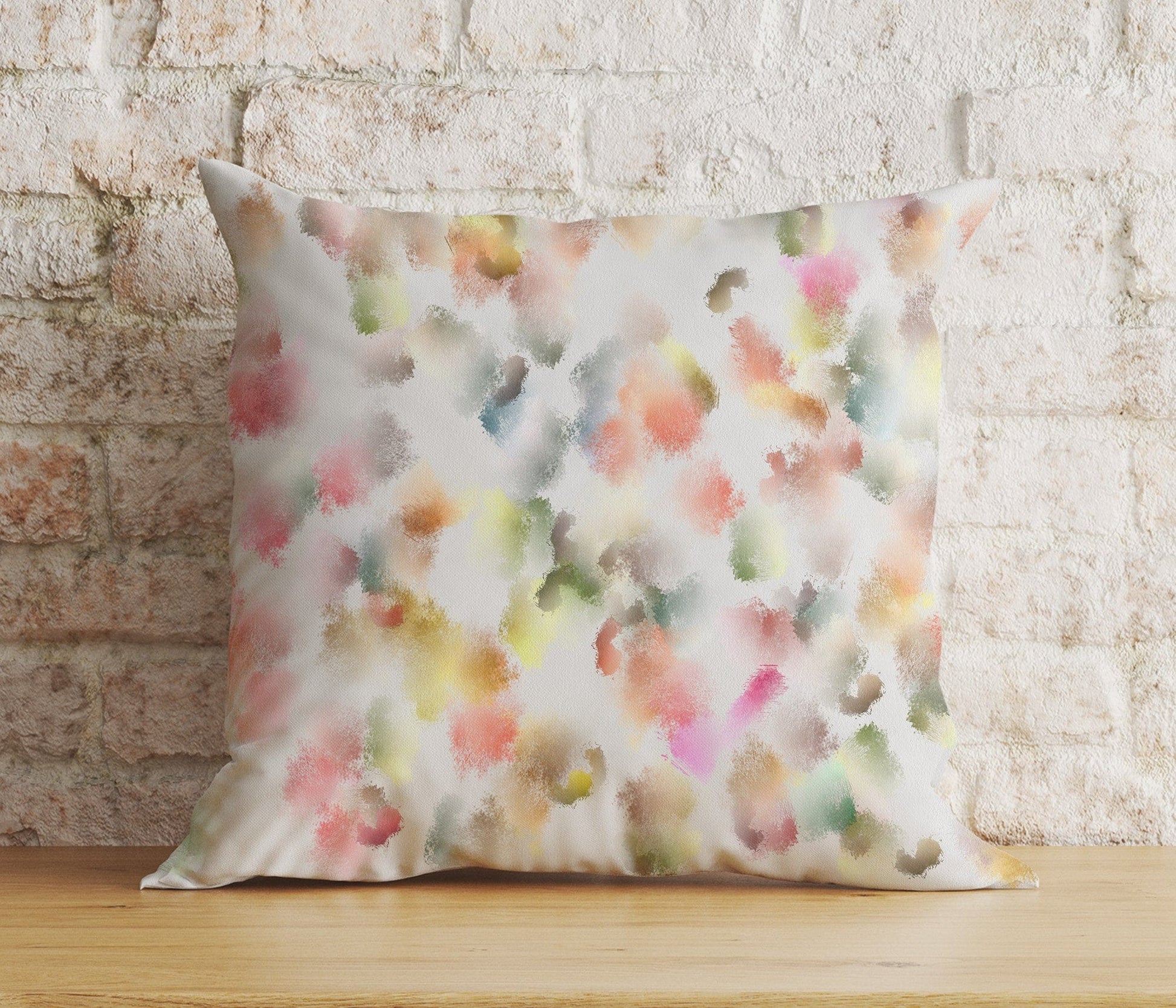Onay Cushion Covers 5 / 12 x 12 inch (30 x 30 cm) Double Side Brush Stroke Cushion Cover Colourful Euro Sham Bedroom Throw Pillow Cover