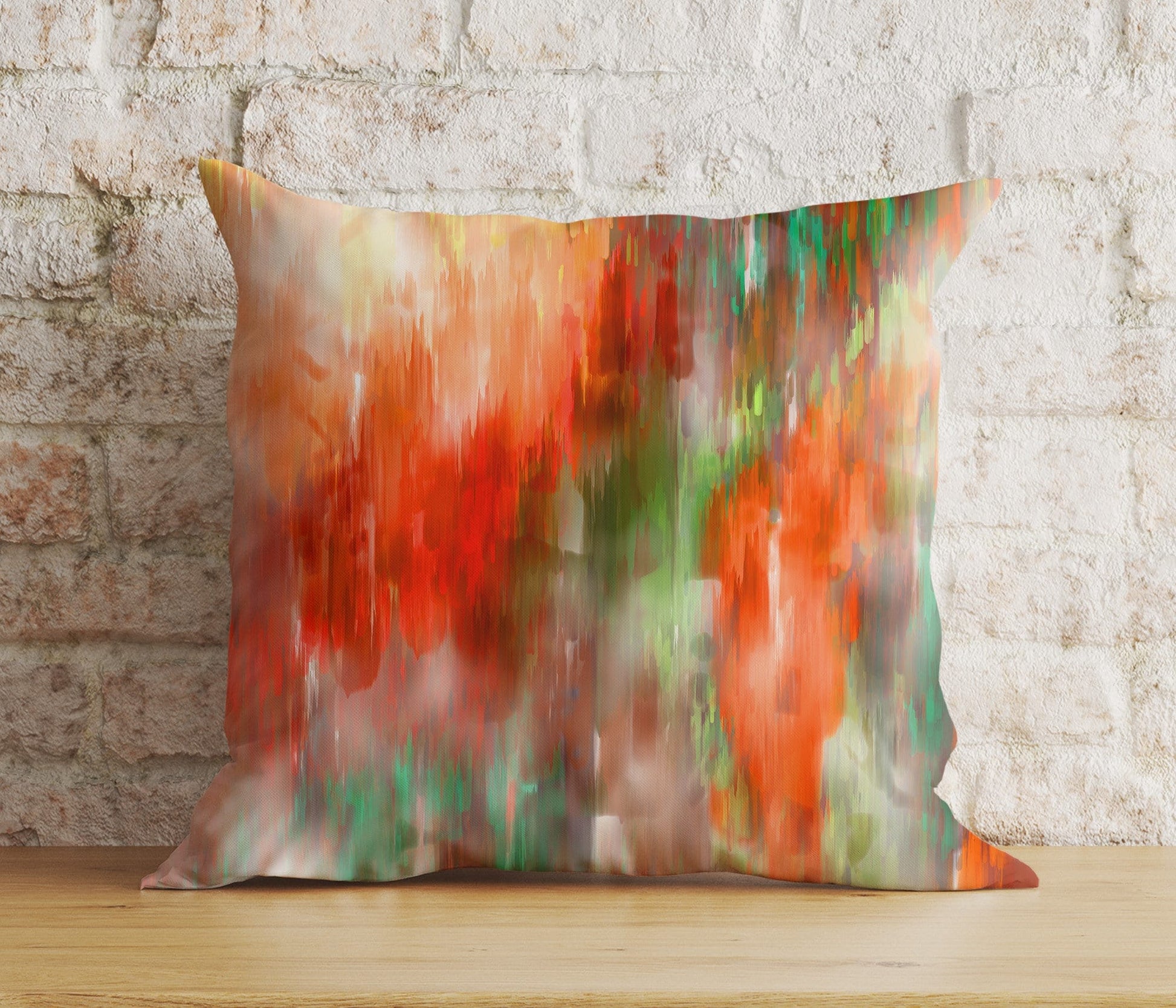 Onay Cushion Covers 4 / 12 x 12 inch (30 x 30 cm) Double Side Brush Stroke Cushion Cover Colourful Euro Sham Bedroom Throw Pillow Cover