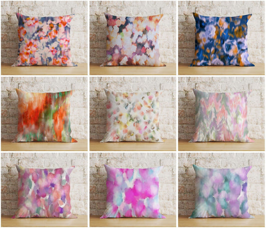 Onay Cushion Covers Brush Stroke Cushion Cover Colourful Euro Sham Bedroom Throw Pillow Cover