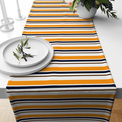 Onay Table Runner 3 / 12 x 46 inch (30 x 120 cm) Checkered Table Runner Tartan Fall Plaid Kitchen Runner Striped Table Linens
