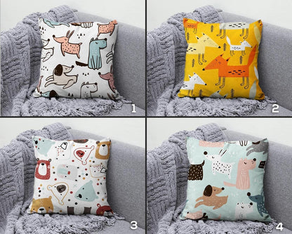 Onay Children's Funny Animal Nursery Cushion Cover