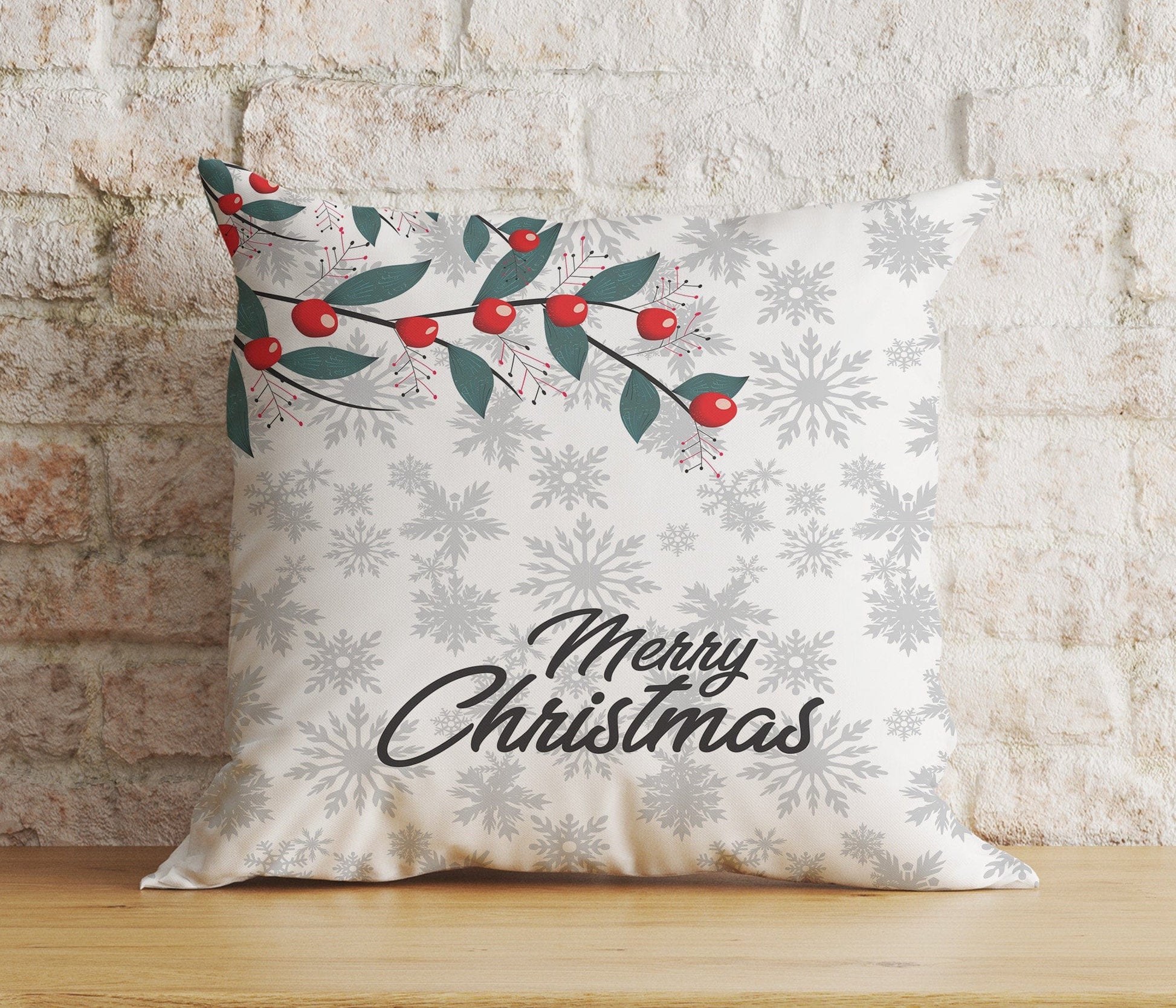 Onay 7 / 12 x 12 inch (30 x 30 cm) Double Side Christmas Candy Cane Joyful Sweet Candy Xmas Cushion Cover