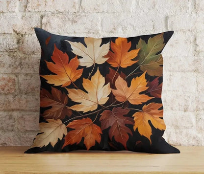 Onay Colorful Fall Leaves Autumn Fall Trend Cushion Cover Euro Sham Covers