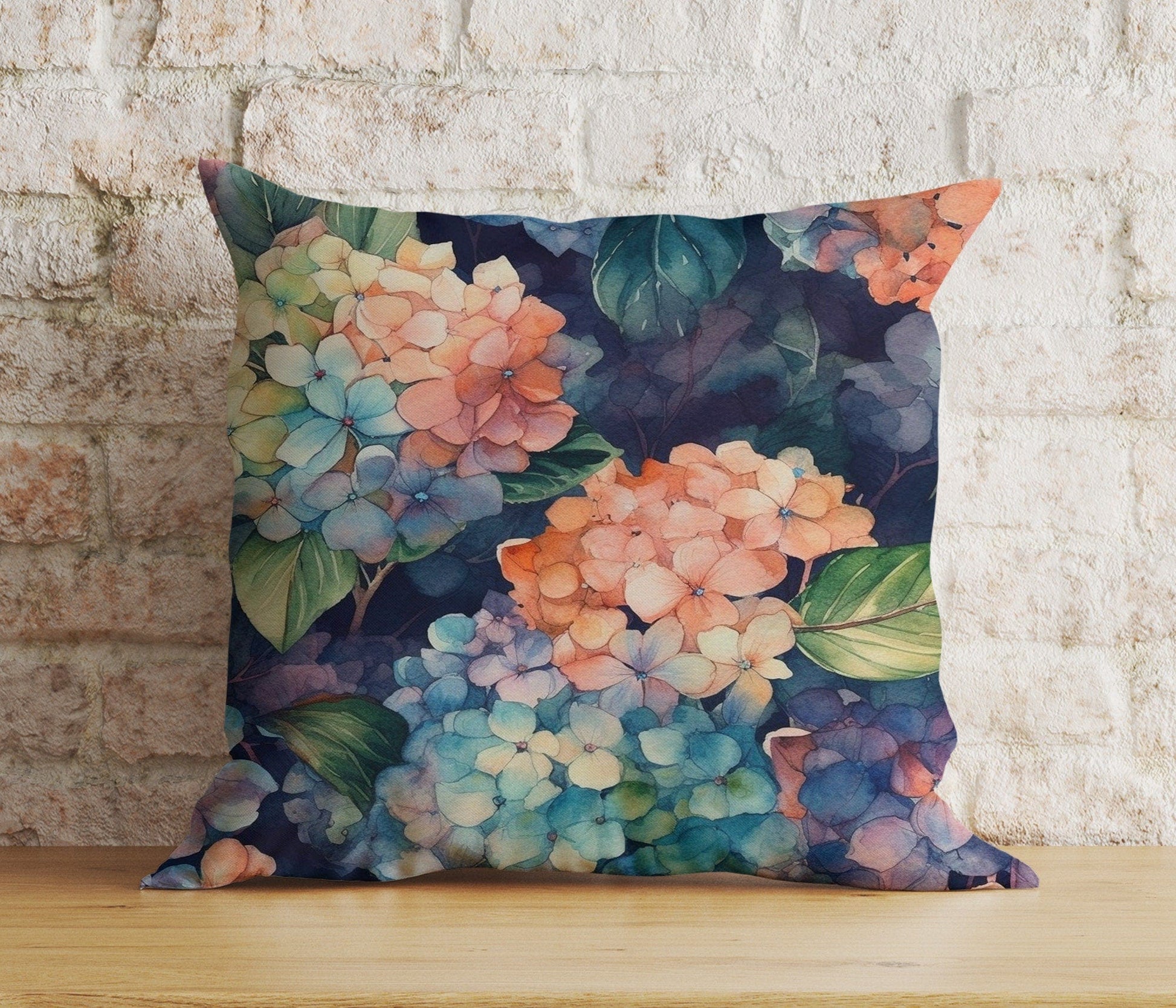 Onay Cushion Covers 5 / 12 x 12 inch (30 x 30 cm) Double Side Colorful Leaves Floral Cushion Cover Tropical Watercolor Pillow Sham