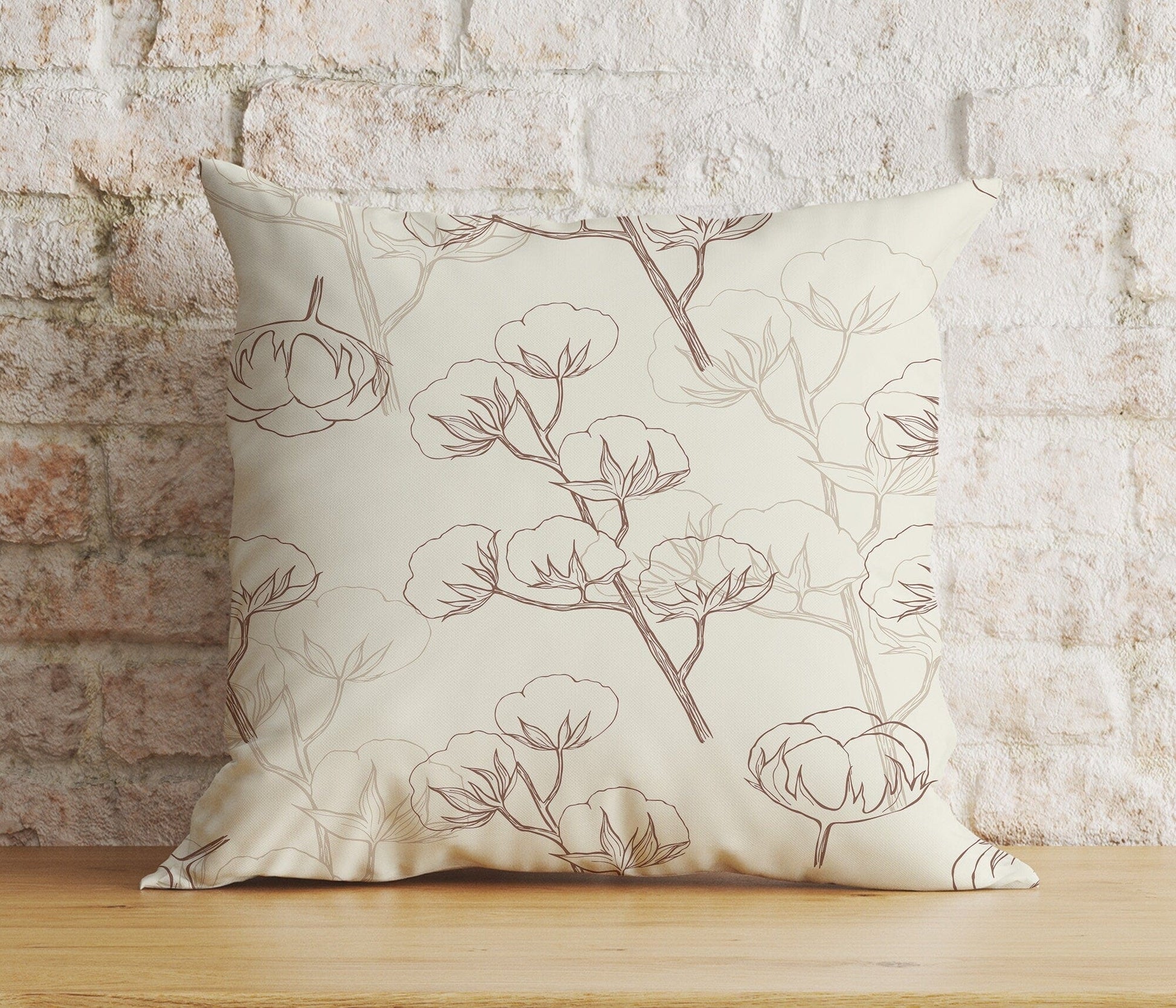 Onay Home Textile Cushion Covers 1 / 12 x 12 inch (30 x 30 cm) Double Side Cotton Design Cushion Covers Minimalist Pillow Cover
