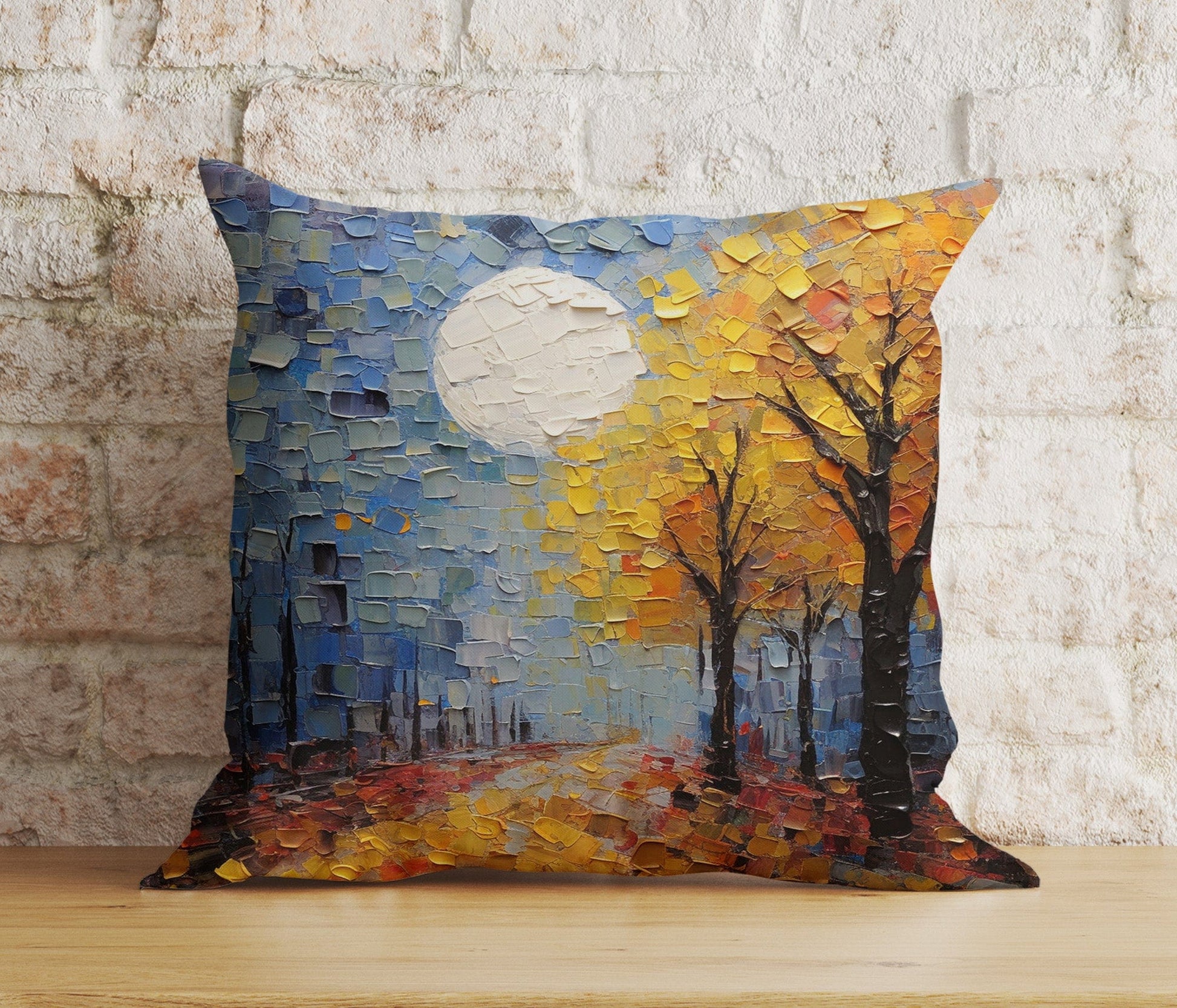 Onay Cushion Covers Cozy Autumn Tree and Leaves Pillow Cover Fall Home Decor Cushion Covers