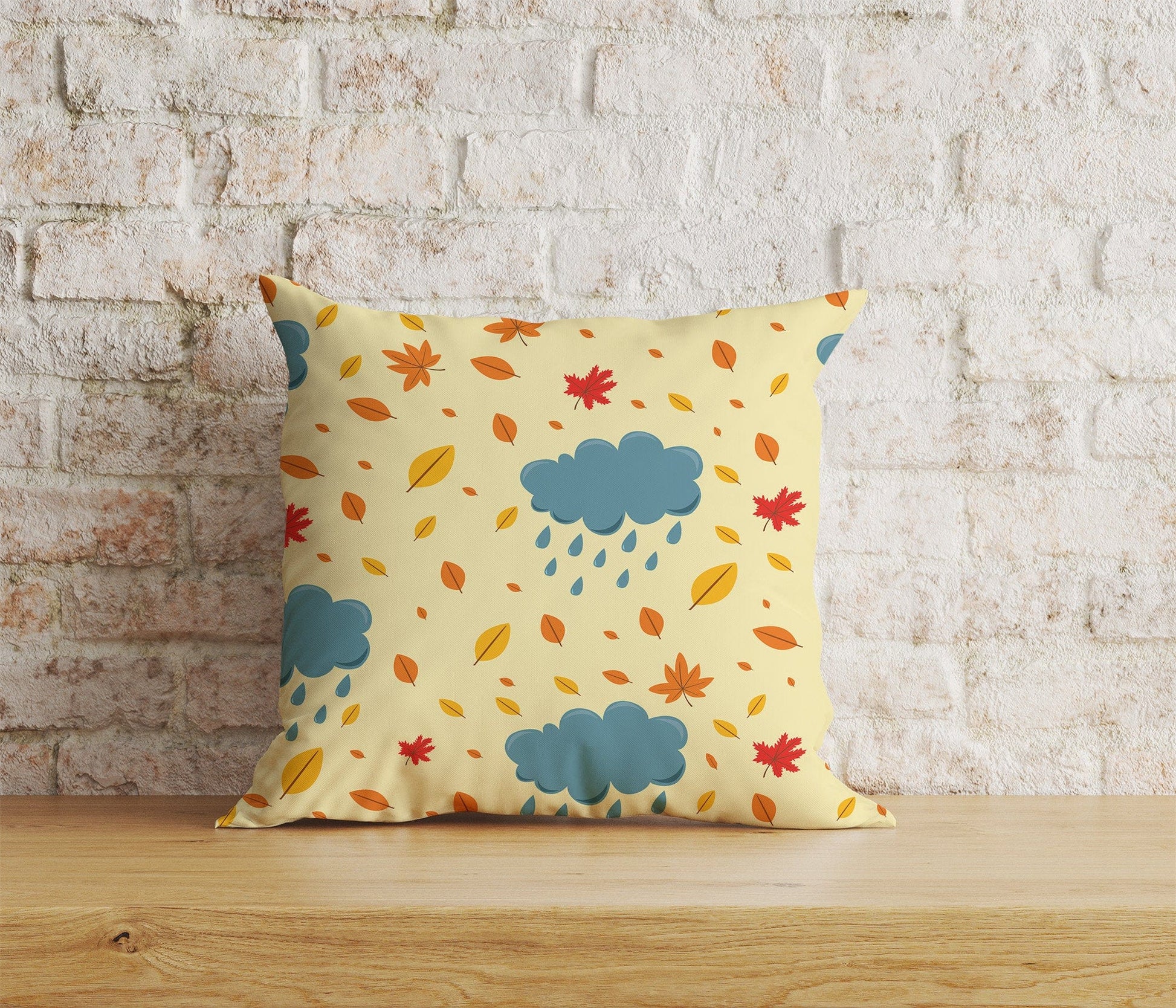 Onay Home Textile Cushion Covers 2 / 12 x 12 inch (30 x 30 cm) Double Side Cute Autumn Birds Cushion Covers Autumn Animal Pillow Cover