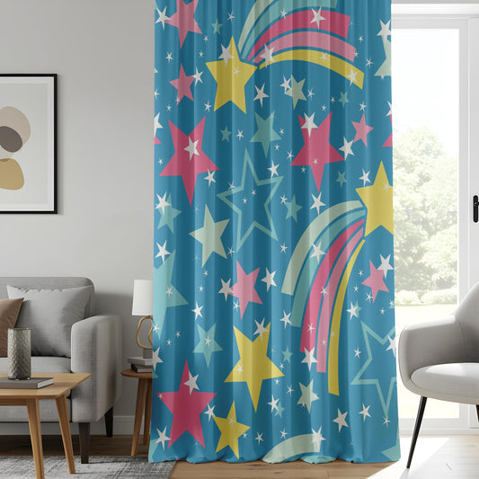 Onay Cute Cactus Children Curtains, Pastel Green Succulent Print Drapes
