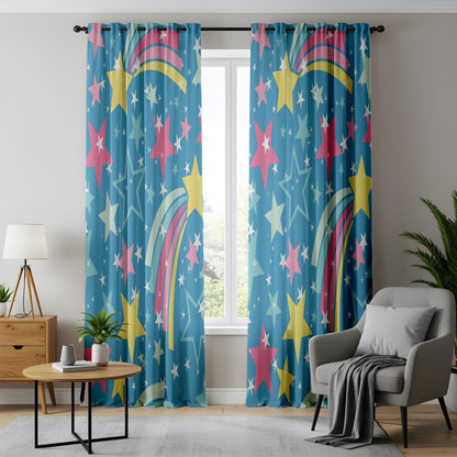 Onay Cute Cactus Children Curtains, Pastel Green Succulent Print Drapes