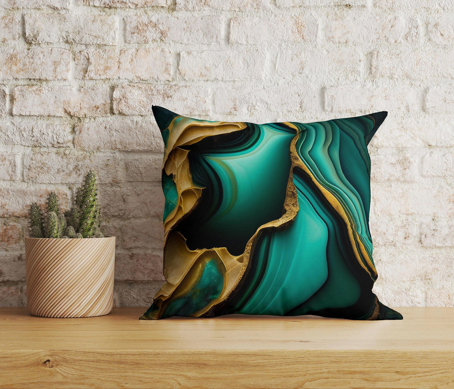 Onay Home Textile Cushion Covers 2 / 12 x 12 inch (30 x 30 cm) Double Side Dark Green Emerald Pillow Housewarming Cushion Covers