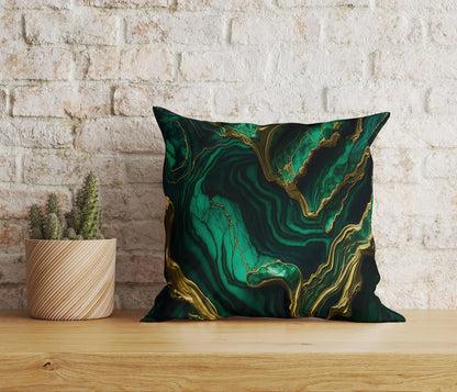 Onay Home Textile Cushion Covers 4 / 12 x 12 inch (30 x 30 cm) Double Side Dark Green Emerald Pillow Housewarming Cushion Covers