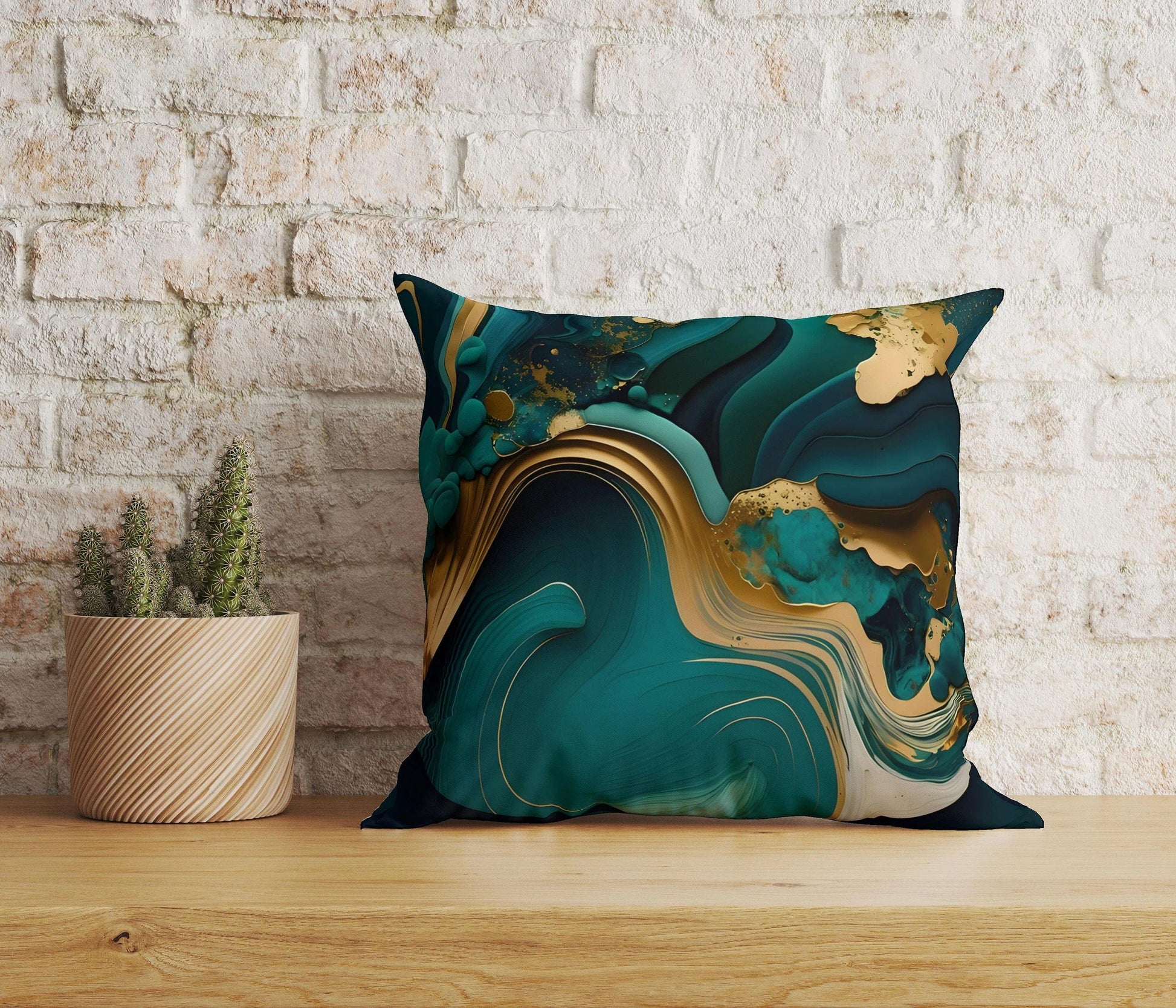Onay Home Textile Cushion Covers 3 / 12 x 12 inch (30 x 30 cm) Double Side Dark Green Emerald Pillow Housewarming Cushion Covers