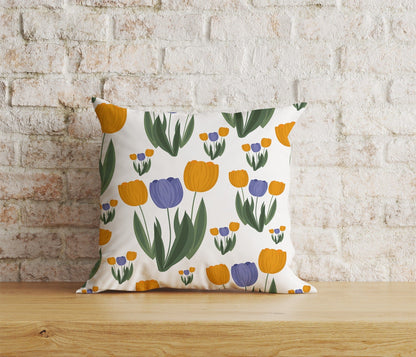 Onay Home Textile Cushion Covers 7 / 12 x 12 inch (30 x 30 cm) Double Side Dutch Tulips Cushion Covers Colorful Decorative Pillow Case