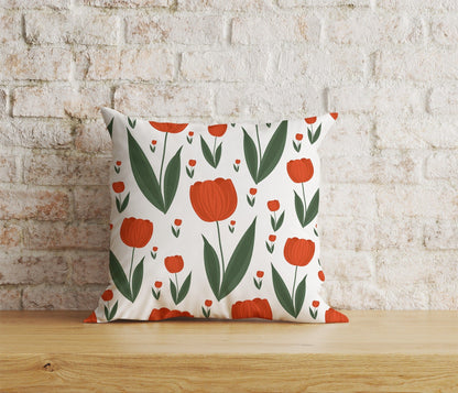 Onay Home Textile Cushion Covers 6 / 12 x 12 inch (30 x 30 cm) Double Side Dutch Tulips Cushion Covers Colorful Decorative Pillow Case