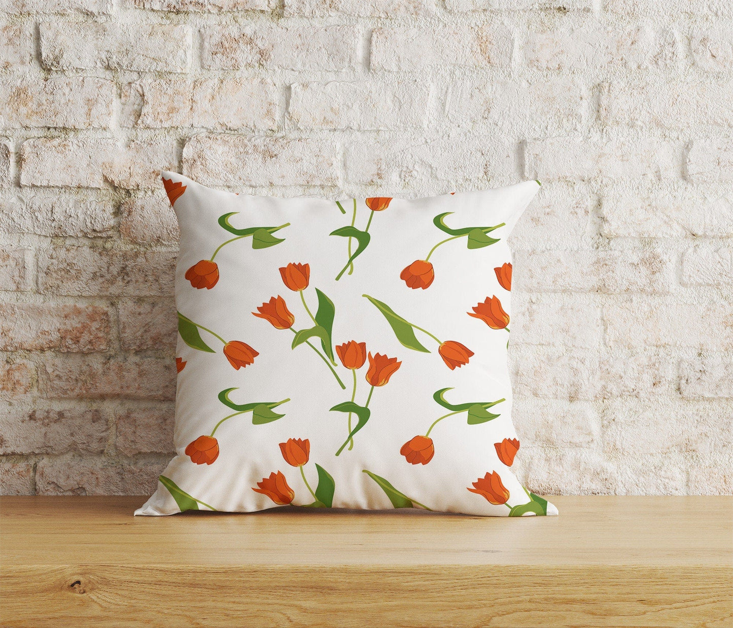 Onay Home Textile Cushion Covers 4 / 12 x 12 inch (30 x 30 cm) Double Side Dutch Tulips Cushion Covers Colorful Decorative Pillow Case