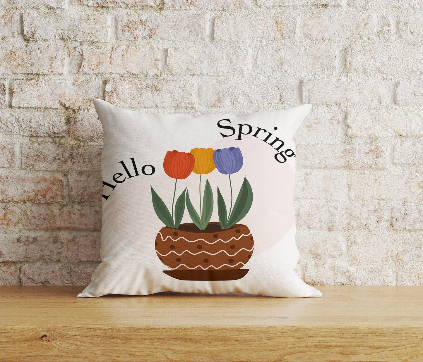 Onay Home Textile Cushion Covers 2 / 12 x 12 inch (30 x 30 cm) Double Side Dutch Tulips Cushion Covers Colorful Decorative Pillow Case