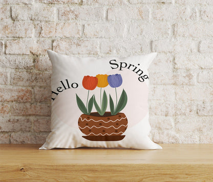 Onay Home Textile Cushion Covers 2 / 12 x 12 inch (30 x 30 cm) Double Side Dutch Tulips Cushion Covers Colorful Decorative Pillow Case