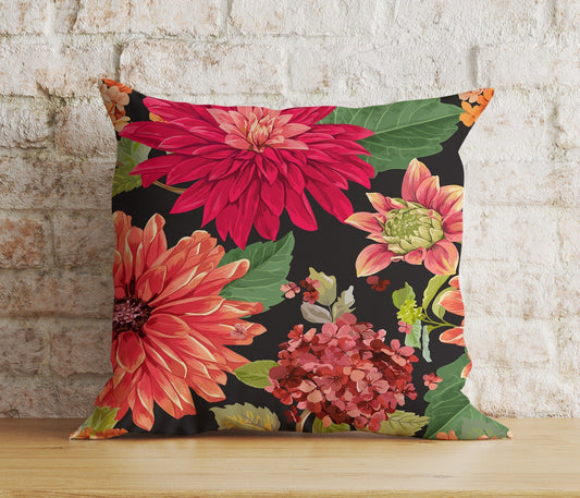 Onay 1 / 12 x 12 inch (30 x 30 cm) Double Side Elegant Colorful Floral Vintage Flower Print Cushion Covers